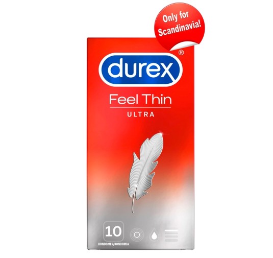 Durex Feel Thin - Prezerwatywy 20% Cieńsze 10szt